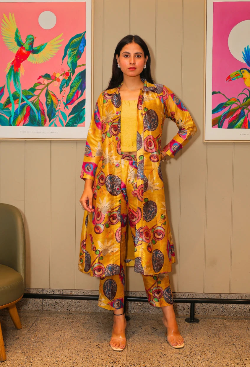 Rivaaz Panorama Long Jacket Coord Set