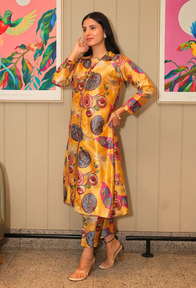 Rivaaz Panorama Long Jacket Coord Set