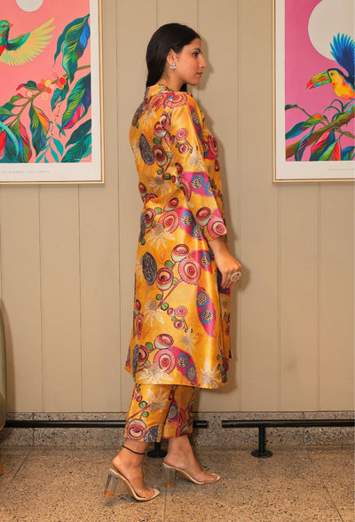 Rivaaz Panorama Long Jacket Coord Set