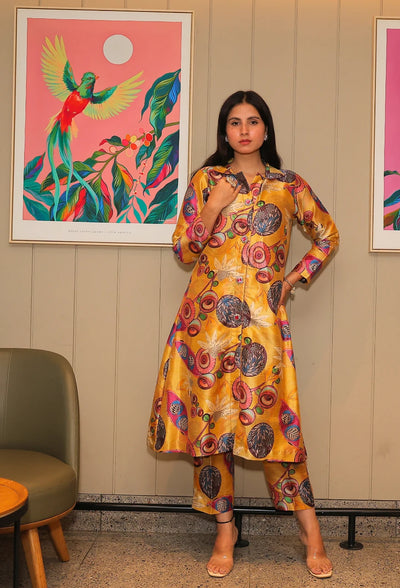 Rivaaz Panorama Long Jacket Coord Set