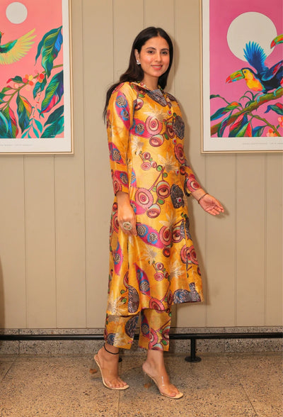 Rivaaz Panorama Long Jacket Coord Set