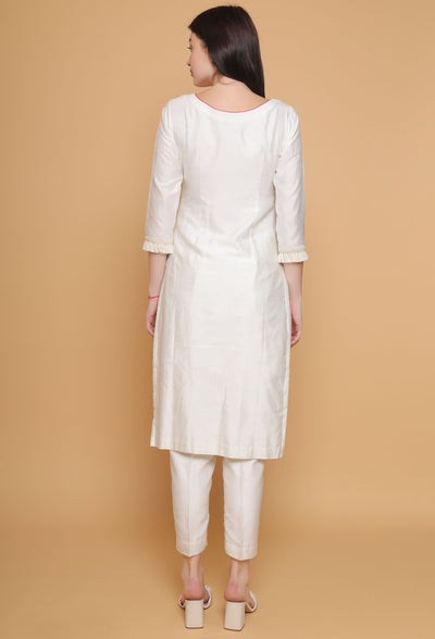 Artistic Hand Painted Floral Kurti Plazzo Set by Destiny By Anjali - Pure Cotton Silk Elegance with Intricate Floral Motifs, Meticulously Crafted, Celebrating Tradition and Timeless Women's Fashion Artistic Hand Painted Floral Kurti Plazzo Set by Destiny By Anjali - Pure Cotton Silk Elegance with Intricate Floral Motifs, Meticulously Crafted, Celebrating Tradition and Timeless Women's Fashion